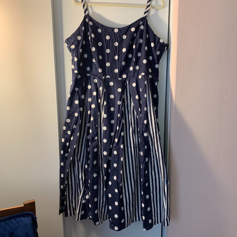 Modcloth  Celebrated Style Fit and Flare Midi Dress, sz 20 - Picture 3 of 5